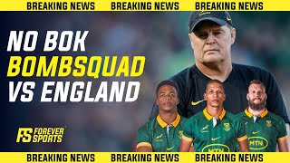 RASSIE BENCHES BOMBSQUAD FOR ENGLAND CLASH  Springbok team vs England Announced [upl. by Nylitsirk]