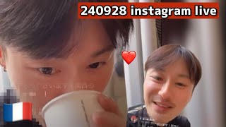 240928 ゲンセイ Gensei IG LIVE in Paris🇫🇷 【THE BOYFRIENDボーイフレンド】 [upl. by Spear519]