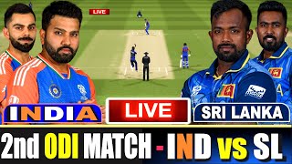 🔴 Live IND Vs SL 2nd ODI  Live Scores amp Commentary  India Vs Sri Lanka  1st innings [upl. by Euseibbob534]