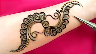 New stylish mehndi design  easy arabic mehndi design  mehndi ka design  mehndi design  mehndi [upl. by Rube601]