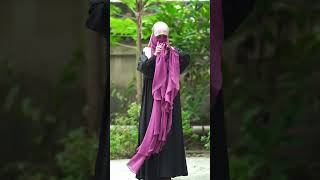 Arwah Hoodie Layered Jilbab Tutorial [upl. by Nnaeilsel]