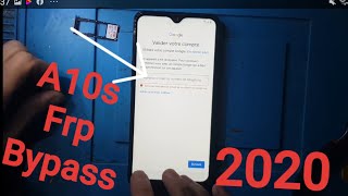 Samsung A10s Frp Bypass Google Account 2020 [upl. by Oiruam]