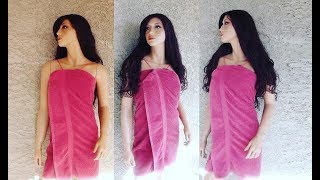 DIY No Sew Bathrobe  Bath Dress Robe from Upcycled Towels MadeByFate 233 [upl. by Chally]