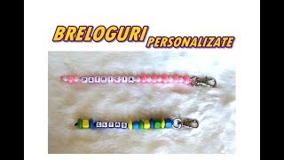 BRELOGURI personalizate cu NUME 💛  HANDMADE Tutorial [upl. by Kling]