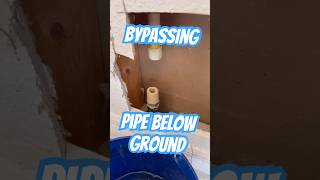 Bypassing A Leaking Copper Pipe Below Ground  Leak Repair  Ultra Plumbing amp Drain Cleaning [upl. by Nahtal]