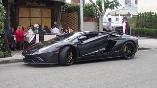 Lamborghini Aventador S in Beverly Hills w startup [upl. by Che]