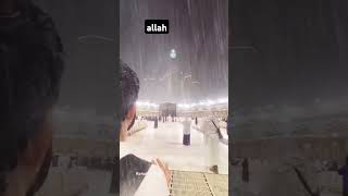 heavy rain in Makkah 🌹 🕋 so blessings youtubeshorts makkhamadina foryou [upl. by Couhp]