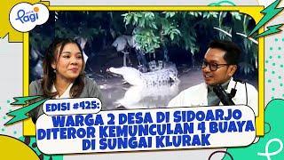 Warga 2 Desa di Sidoarjo Diteror Kemunculan 4 Buaya di Sungai Klurak [upl. by Samale192]