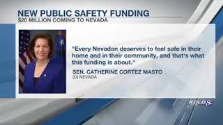 KOLO Reno  Rosen Cortez Masto announce over 20 million to improve Nevada’s public safety [upl. by Kelsi]