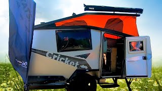 Taxas Secret Weapon Cricket Overland  Sleeps 4 amp Fits in a Garage [upl. by Luis]