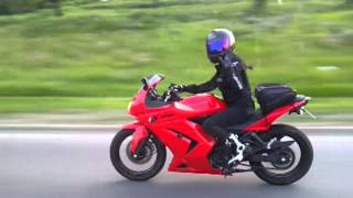 Riding my Kawasaki Ninja 250 Motorcycle July 3 2013 [upl. by Norramic]