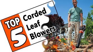 🌻 Best Corded Leaf Blower 2019  Review Of The Top 5 Electric Blowers For Homeowners [upl. by Ahsiea]