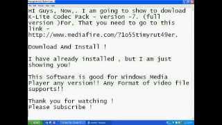 Download KLite Codec Pack  Full Version MediaFire Link [upl. by Yelmene]