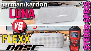 🎶BOSE Soundlink FLEX vs HARMAN KARDON Luna💥FULL SOUND COMPARISON [upl. by Aicirtal]