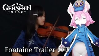 Fontaine Teaser OST  Genshin Impact  Violin CoverFlorenza Ferre [upl. by Enidlarej]