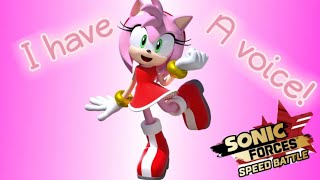 Voiced Amy  Sonic Forces Speed Battle HD Widescreen [upl. by Voletta312]