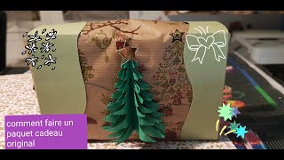 Faire un paquet cadeau original  TUTO demandé  scrapbooking tutoscrap [upl. by Eirrol]