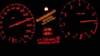 BMW E82 135i N54 0300 Kmh acceleration [upl. by Templia]