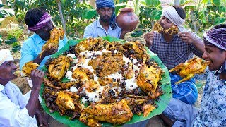 FULL CHICKEN EATING  Full Country Chicken Cooking and Eating in Village  Healthy Village Food [upl. by Guimond595]