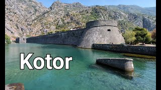 Town of Kotor in Boka Bay Montenegro [upl. by Nnylaf30]