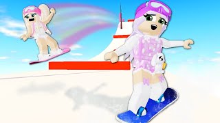 SNOWBOARD Obby With IamSanna Roblox [upl. by Richer]