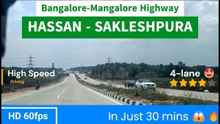 BangaloreMangaloreBangalore HighwayExpressway Condition Update  HassanSakleshpura  April 2024 [upl. by Anilys558]