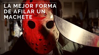 Como Afilar un Machete ✅ MÁS filoso que el del ABUELO 👉 Afeita [upl. by Sammie]