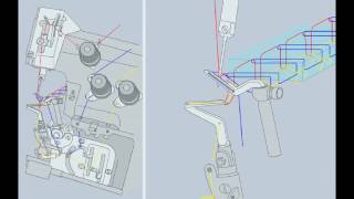 FUNCIONAMIENTO ANIMADO MAQUINA FILETEADORA [upl. by Anwat]