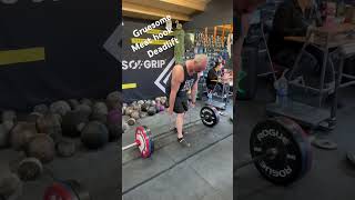 Gruesome Meathook Deadlift fitness gripgriptraning gripstrength grippower stronggrip [upl. by Ennayhs]