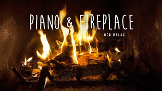 Relaxing Piano Music and Fireplace 247  Sleep Meditate Study Relax Stress Relief [upl. by Ahsiadal]