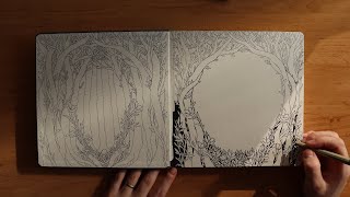 Creating the foreground for an Altered Book  video one [upl. by Cimbura]