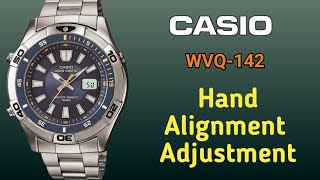 Casio Wave Ceptor WVQ142 Hand Alignment Adjustment [upl. by Mowbray730]