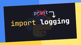 quotStop Printing Start Loggingquot Logging Tutorial For Python Developers [upl. by Uv]