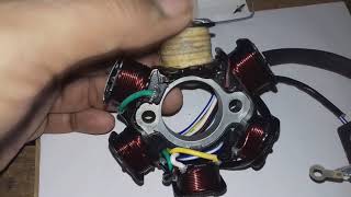 Motorcycle ignition system complete Bike CDI system all details Magneto ignition Scooter cdi [upl. by Yolande]