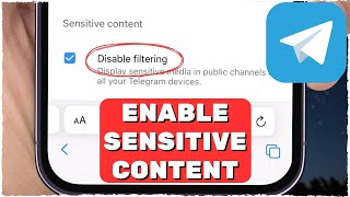 ENABLE Sensitive Content on Telegram 2024 iOS amp Android [upl. by Schilit209]