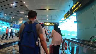 Changi International Airport transferring from Terminal 3 to Terminal 2 [upl. by Buyer]