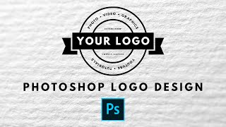 10 Easy and FREE Photoshop Logo Design Ideas – How to Design a Logo in Adobe Photoshop for Beginners [upl. by Sivat670]