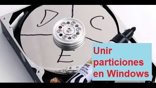 Como unir particiones de disco duro en Windows 11 10 8 o 7 [upl. by Llenyaj]