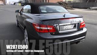 MEC Design Mercedes W207 E500 Exhaust  Daytona Sound Version [upl. by Sivrahc]