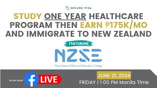 Study a one year healthcare program then earn ₱175kmo and immigrate to New Zealand [upl. by Thisbee]