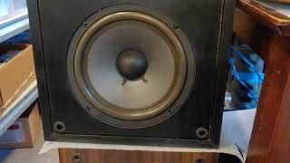 Vintage Black Altec Lansing 95 3 way speakers 4 Ohms 120 Watts max rated DEMO [upl. by Gnep]