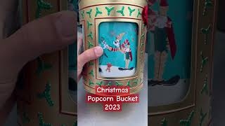 Anything Disney Christmas Popcorn Bucket 2023  Gold Musical Rotating Tin disney popcornbucket [upl. by Farra]