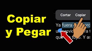 Como copiar y pegar en Android [upl. by Radmilla962]