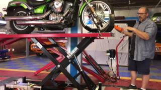 HYDRAULIC MOTORCYCLE LIFT ATV LIFT AND UTV FROM LIFT KING [upl. by Zollie]