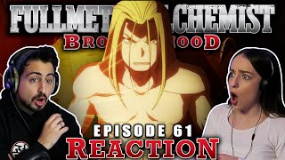 THIS EPISODE WAS INSANE 🔥 Fullmetal Alchemist Brotherhood Episode 61 REACTION [upl. by Limak]