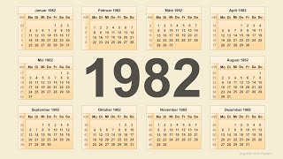 Kalender 1982 [upl. by Ellenod77]