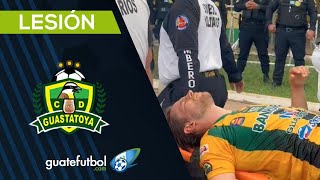 La jugada donde se fracturó Andy Ruiz en el Guastatoya vs Antigua GFC [upl. by Odlabu]