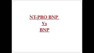 NTPRO BNP Vs BNP  DrAkif Baig [upl. by Radbourne]