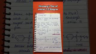 Hinsberg’s Test of amines [upl. by Rabbi]