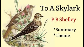 To A Skylark By P b Shelley bangla summary [upl. by Kwon600]